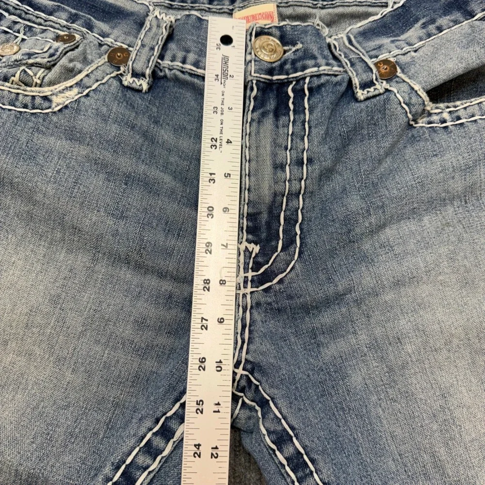 True Religion Billy Super T Jeans Mens 36x25 Bootcut Light Wash Y2K Denim